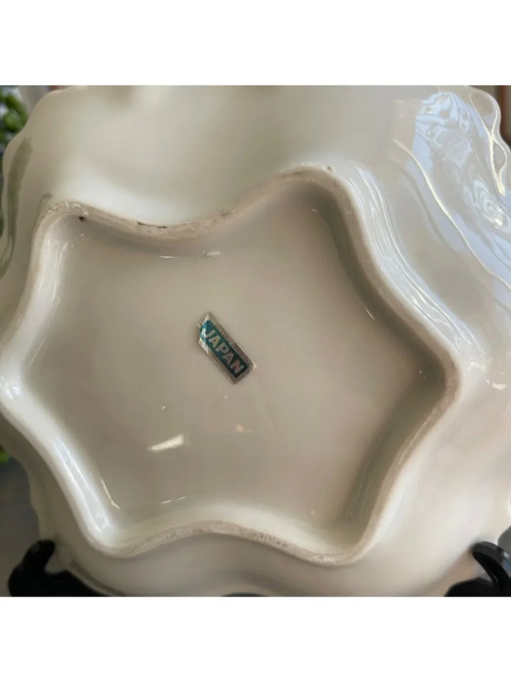 Vintage 25th Anniversary Decorative Porcelain China Bowl Hand Painted Silver